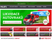 Tablet Screenshot of likvidaceautovraku.cz